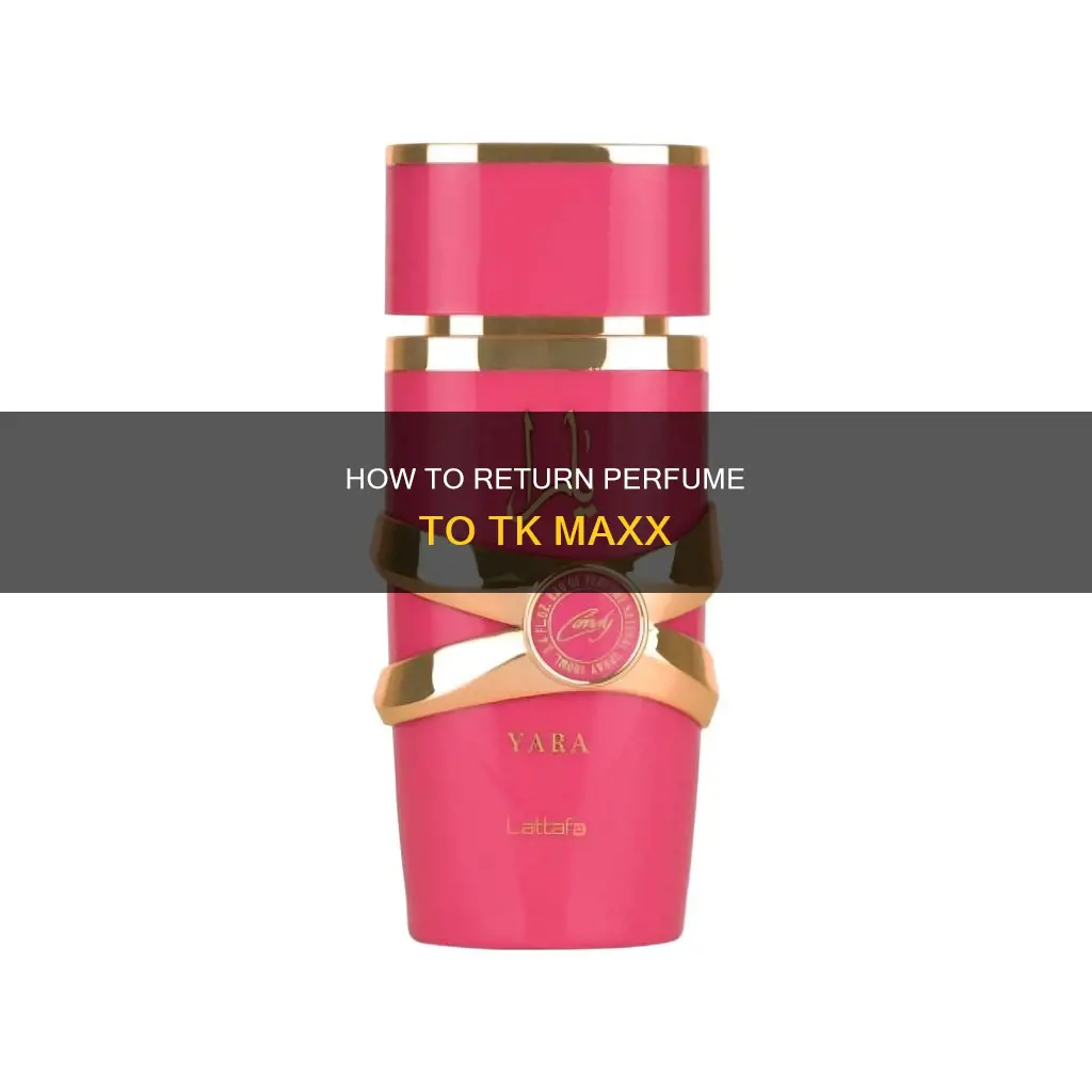 can i return perfume to tk maxx