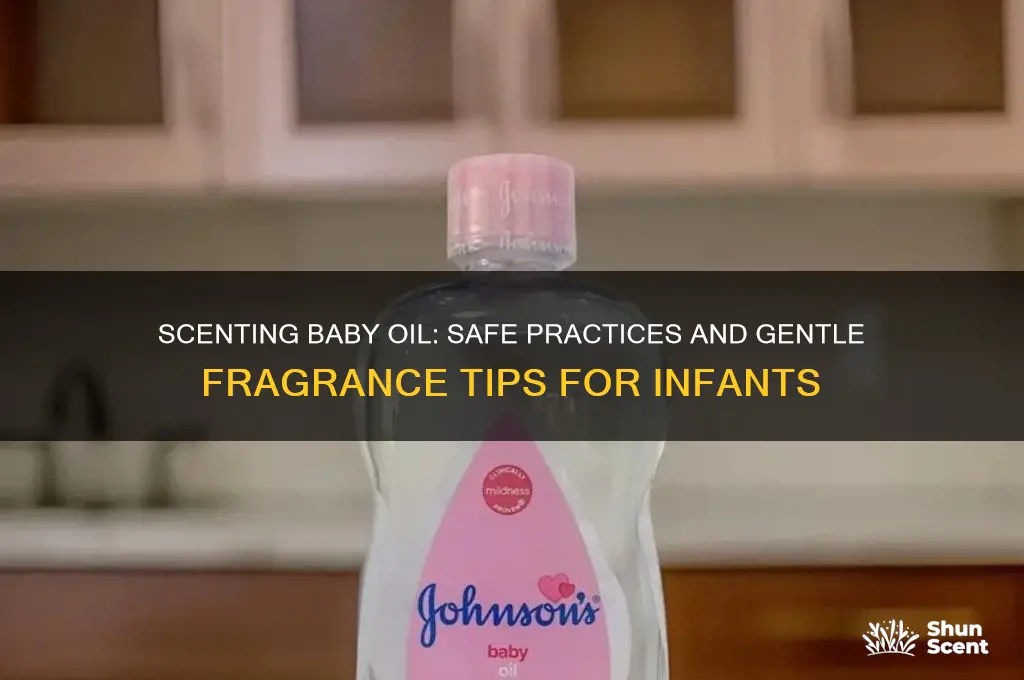 can i scent my baby oil