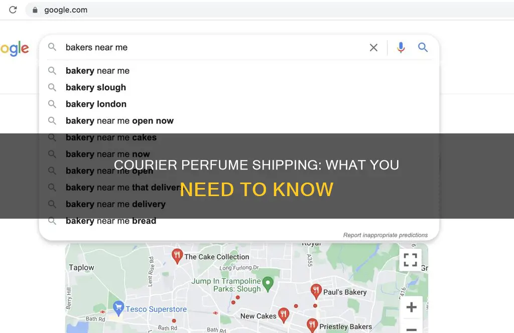 can i send perfume by courier