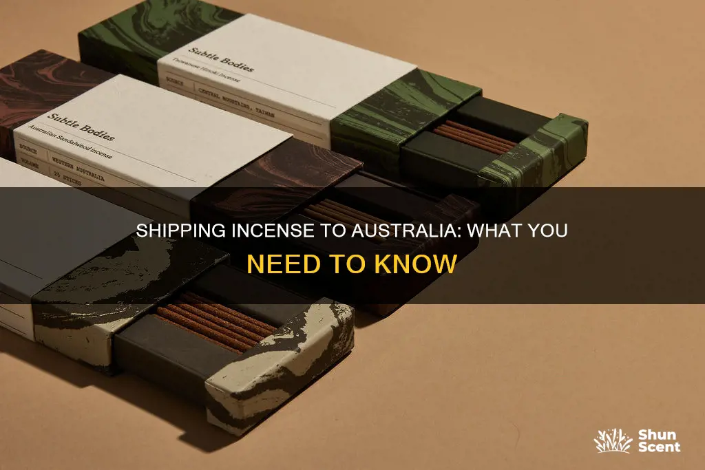 can i ship incense to australia