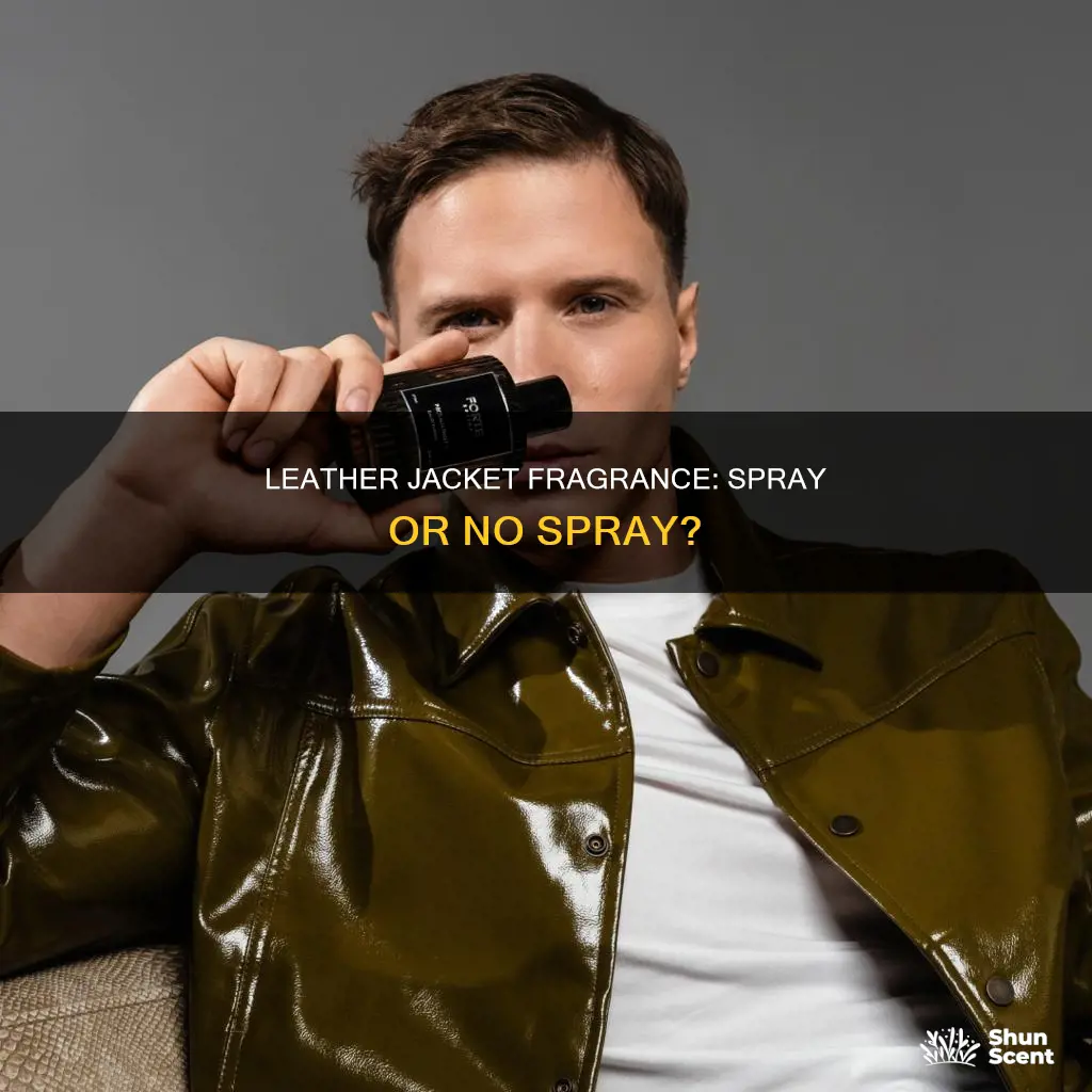 can i spray perfume on leather jacket
