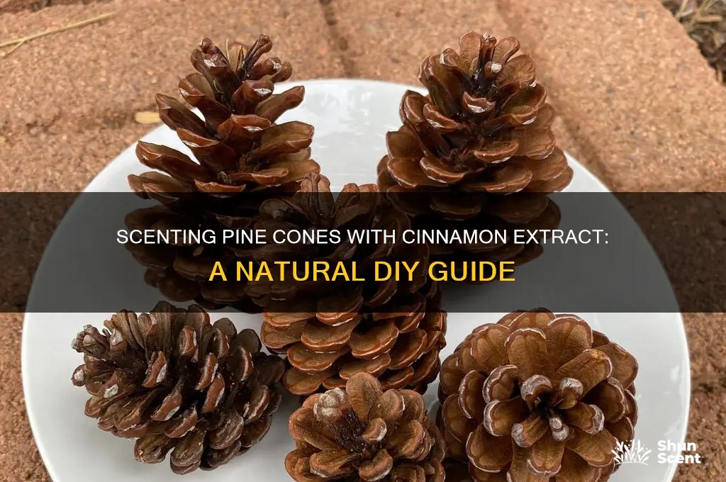can i use cinnamon extract to scent pine cones
