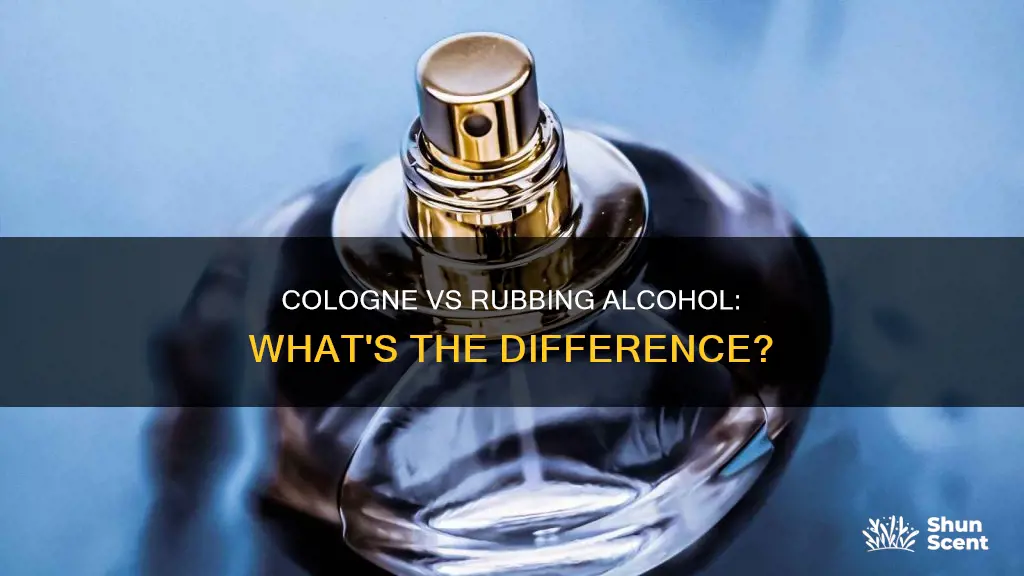 can i use cologne as a rubbing alcohol substitute