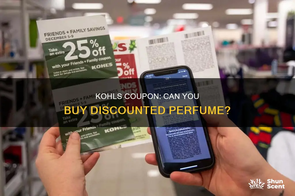 can i use kohls coupon on perfume