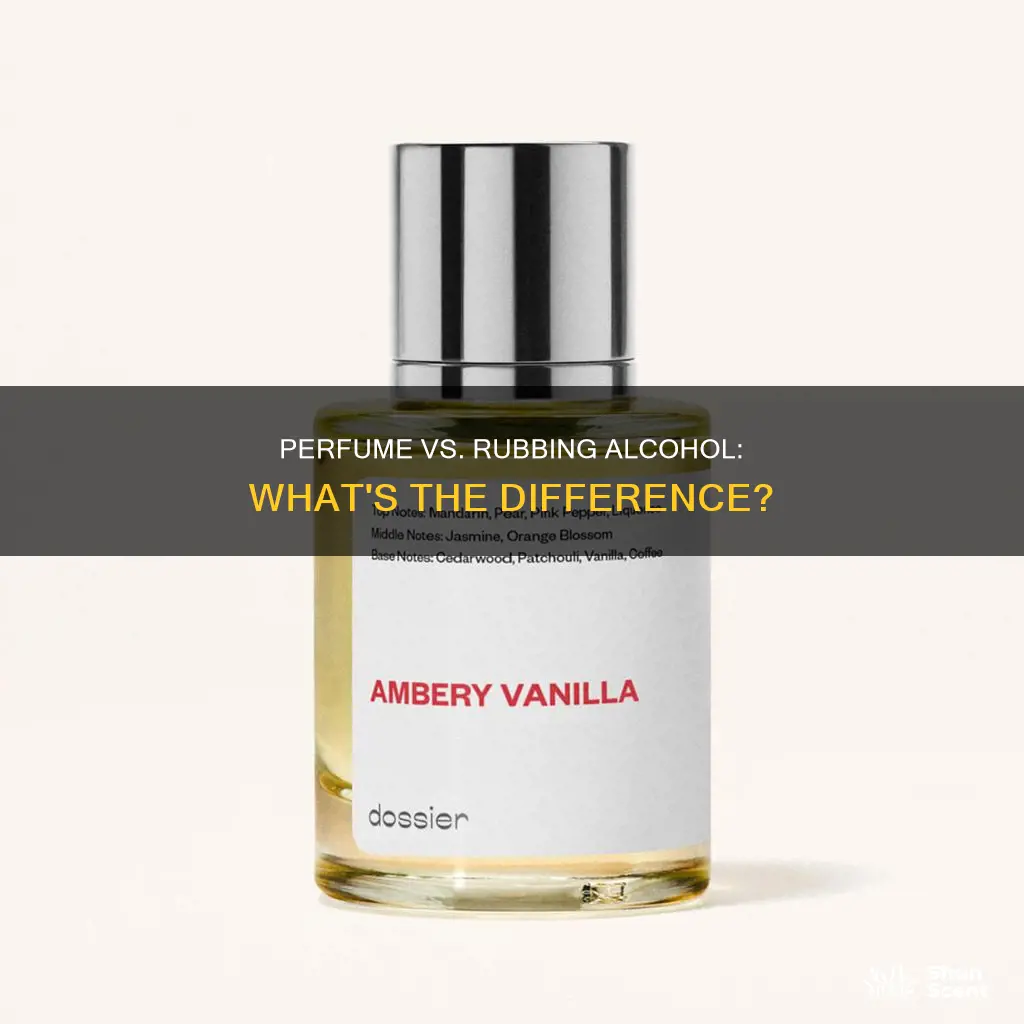 can i use perfume as rubbing alcohol