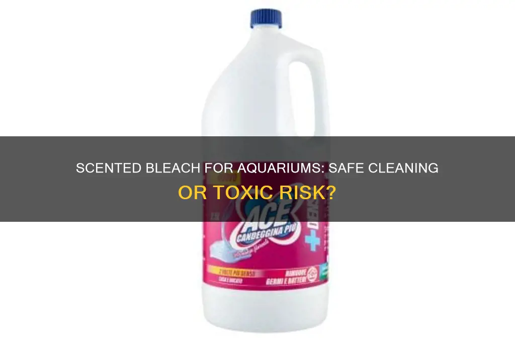 can i use scented bleach to clean my aquarium