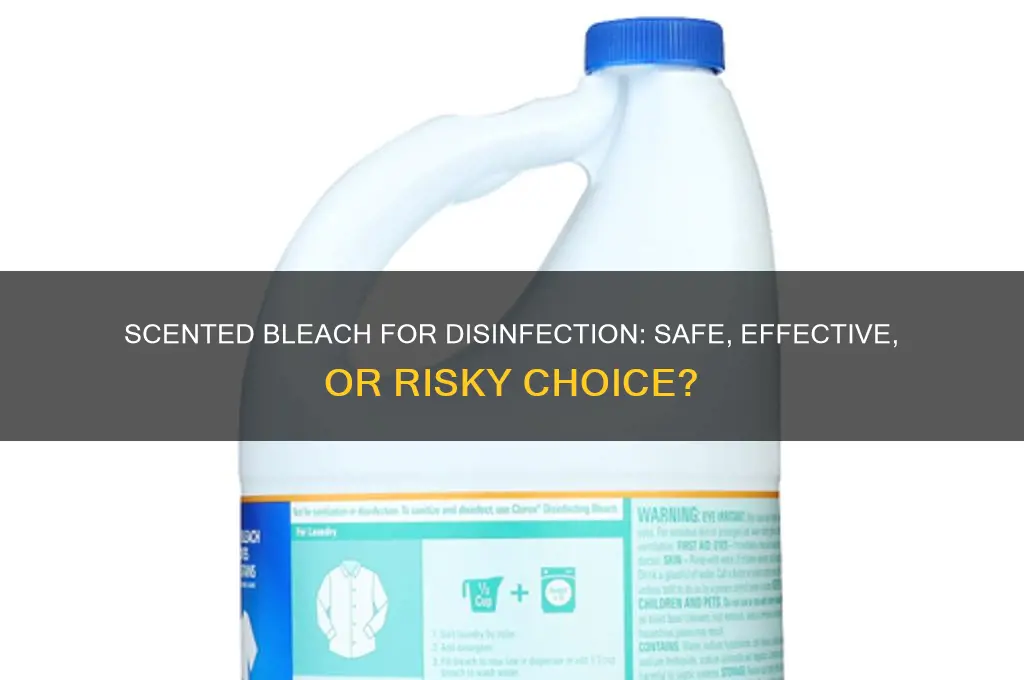 can i use scented bleach to disinfect