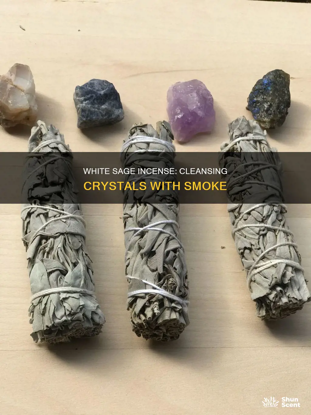can i use white sage incense to cleanse crystals