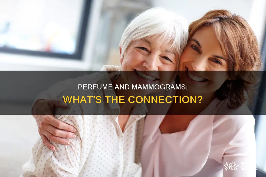 can i wear perfume before a mammogram