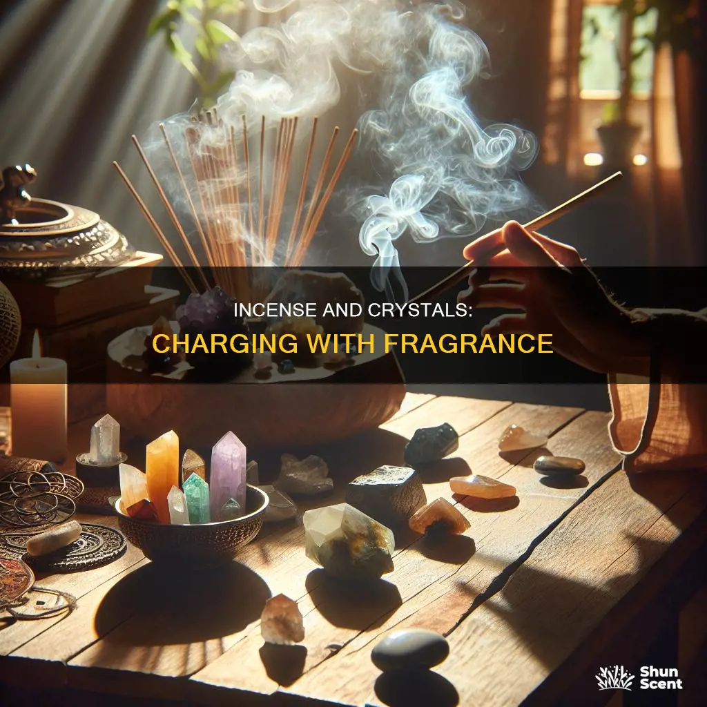 can incense charge crystals