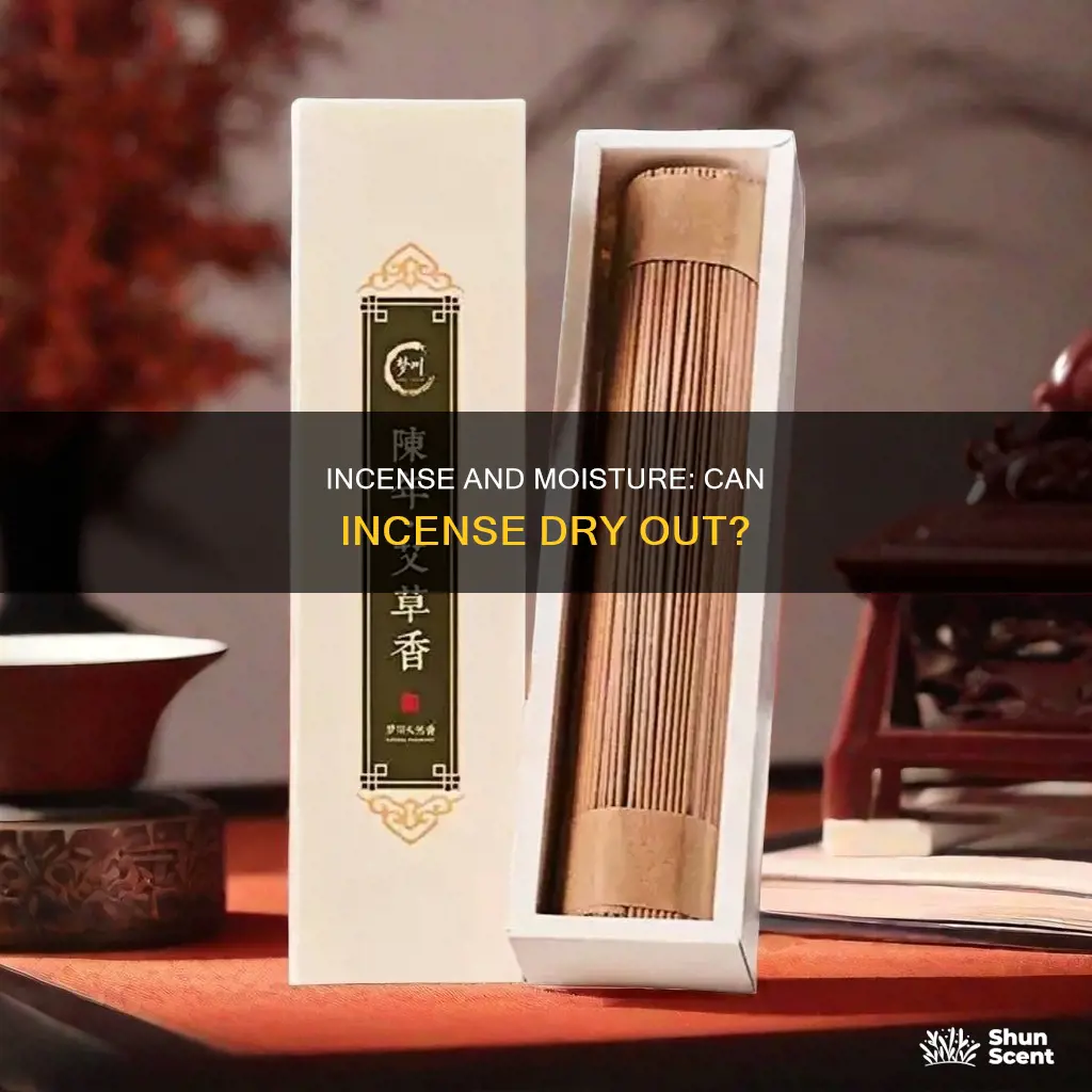 can incense dry out