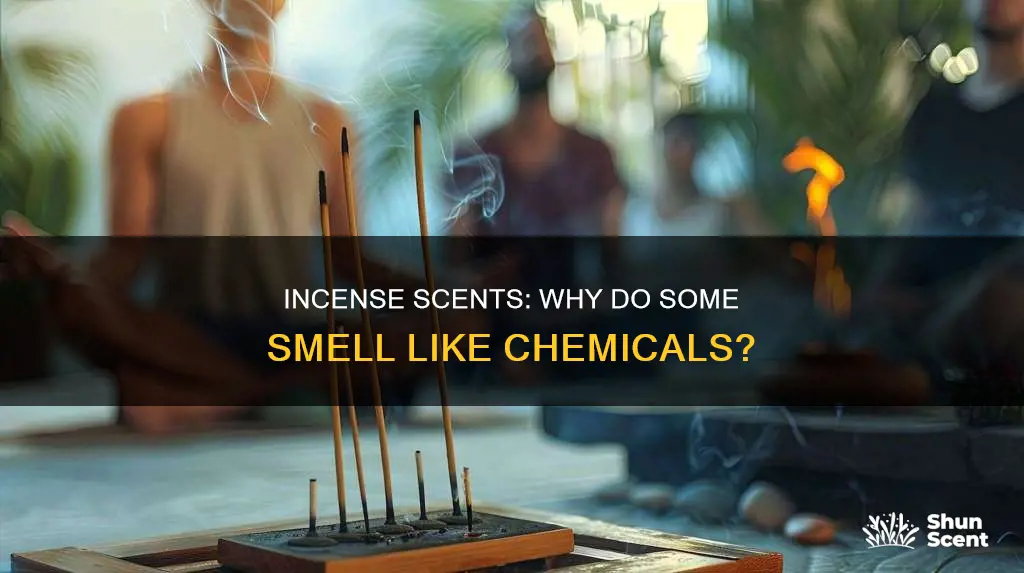 can incense smell like chemicals