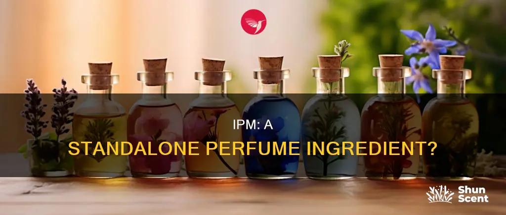 can ipm be used alone perfume