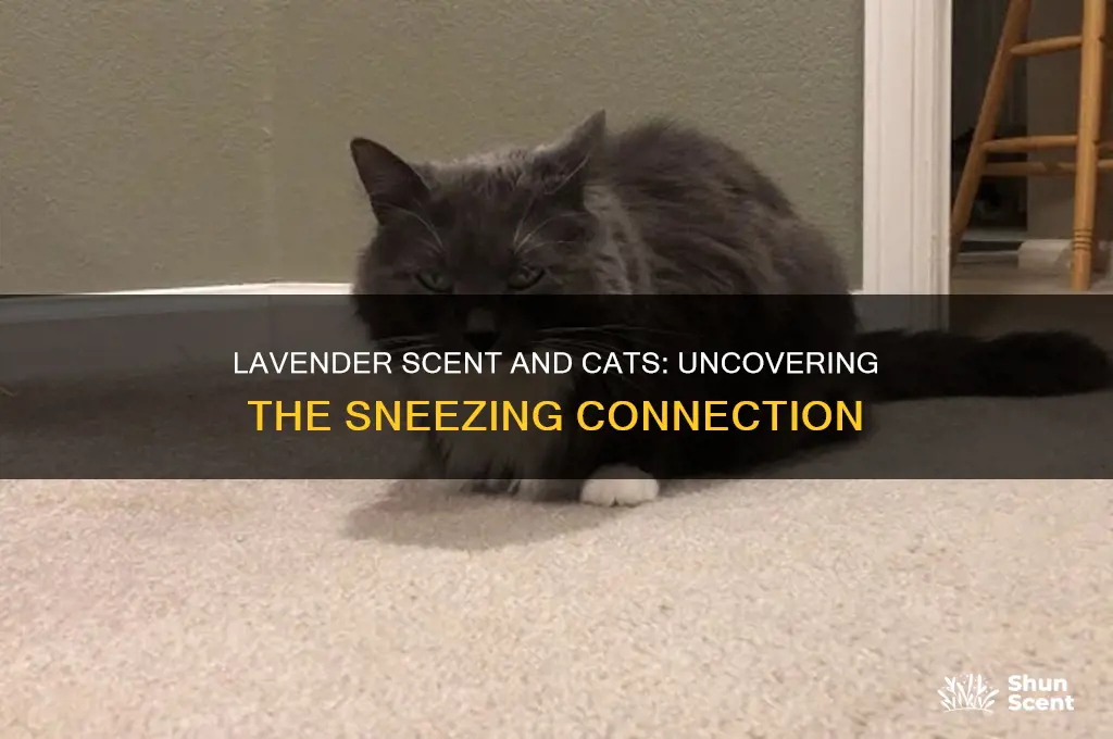 can lavender scent cause sneezing in cats