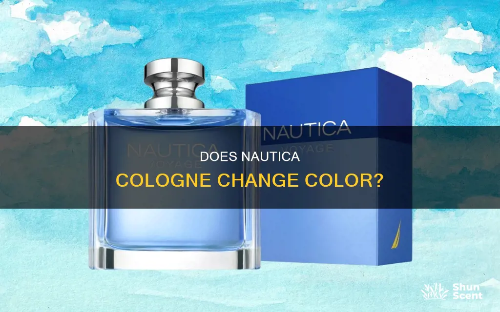 can nautica cologne color change over time