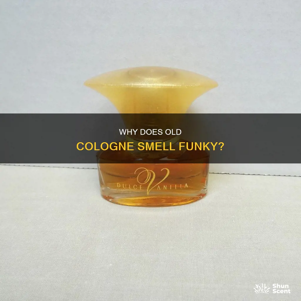 can old cologne turn funky smell