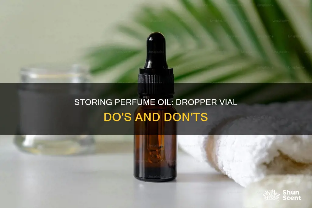 can one store perfume oil in a dropper vial