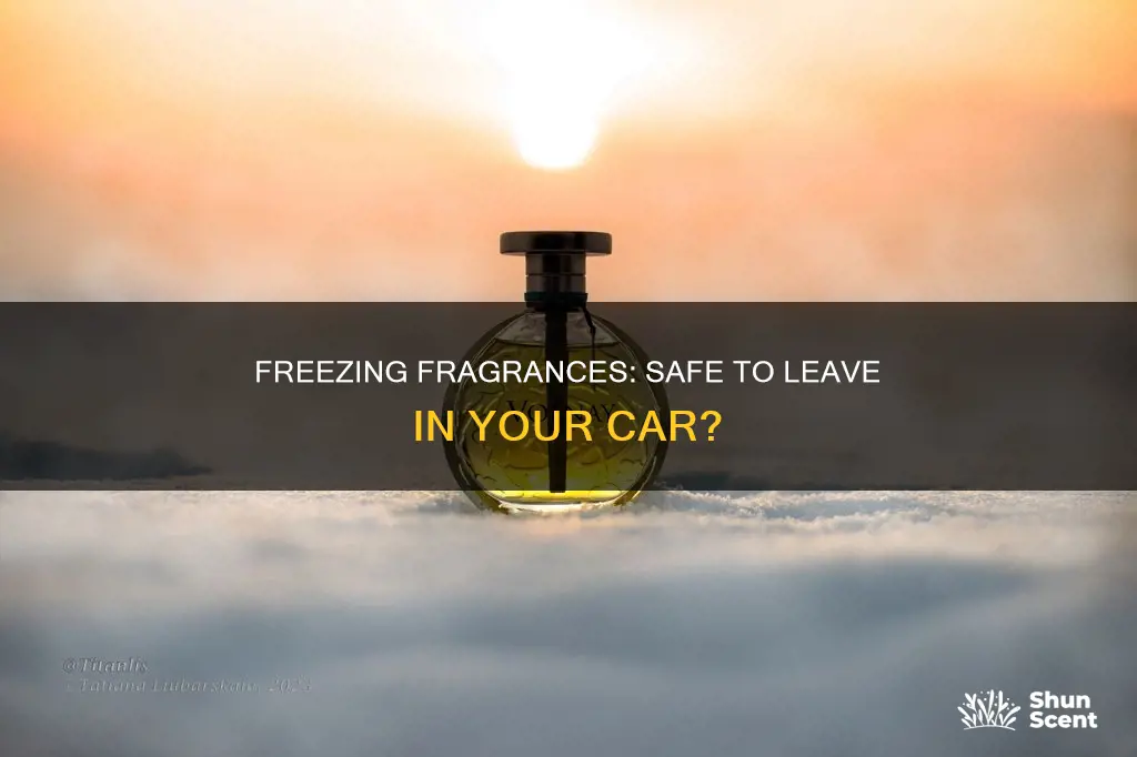 can perfume be left in vehicle in freezing temps