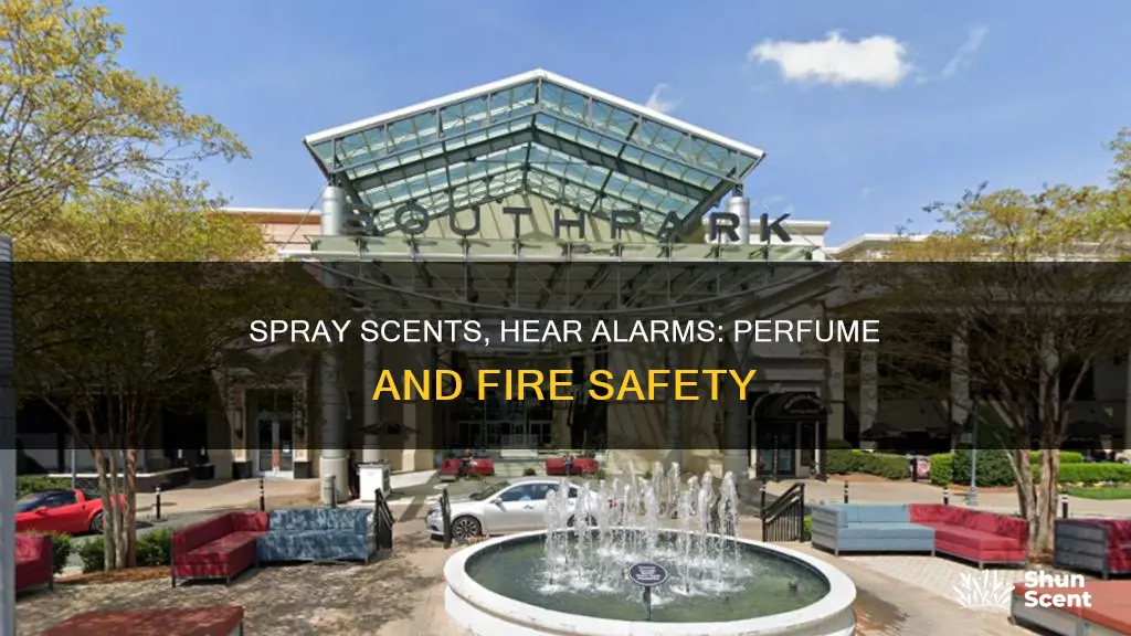 can perfume set off a fire alarm