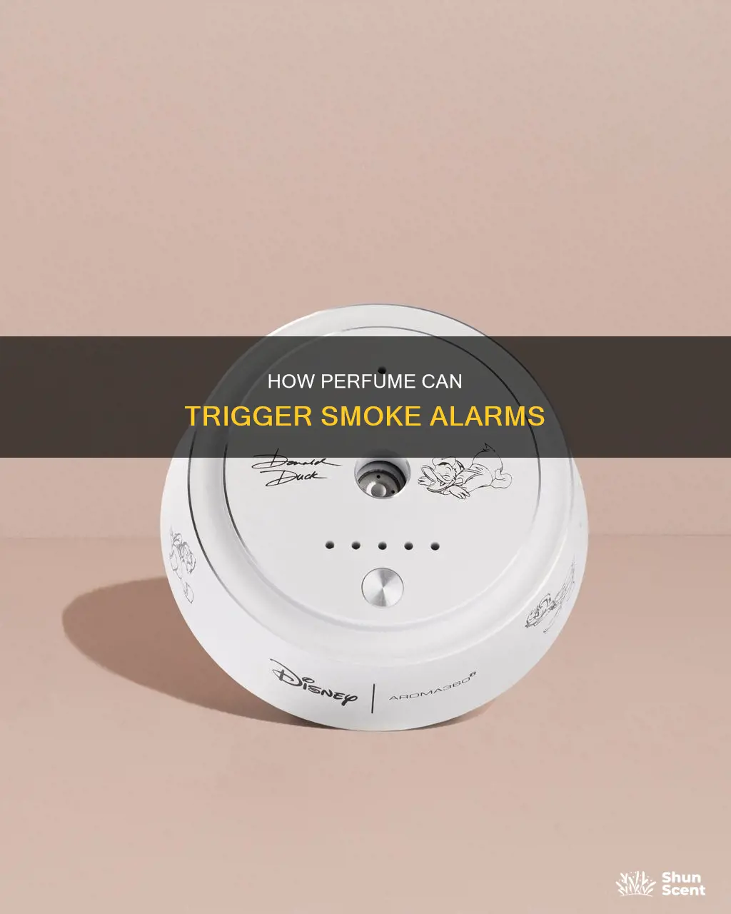 can perfume set off a smoke detector