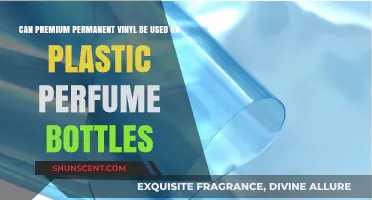 Using Premium Permanent Vinyl on Plastic Perfume Bottles