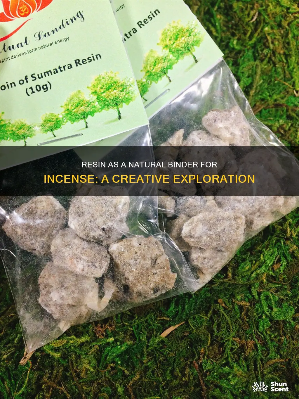 can resin be used as binders for incense