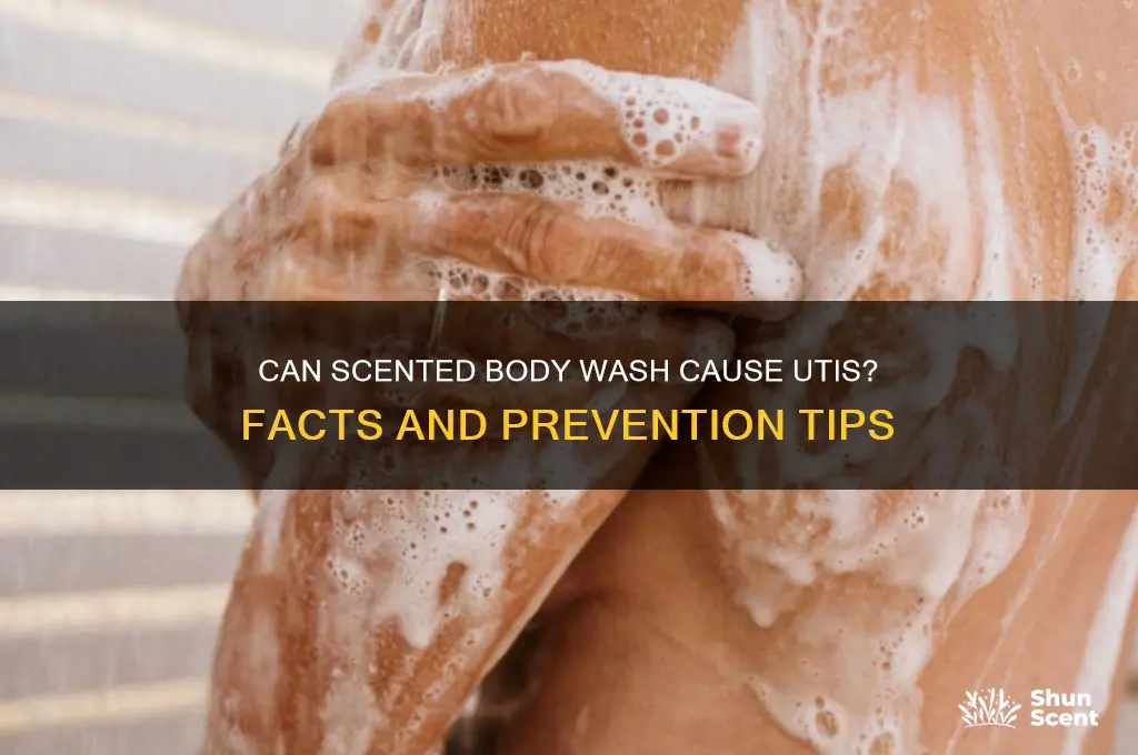 can scented body wash cause uti