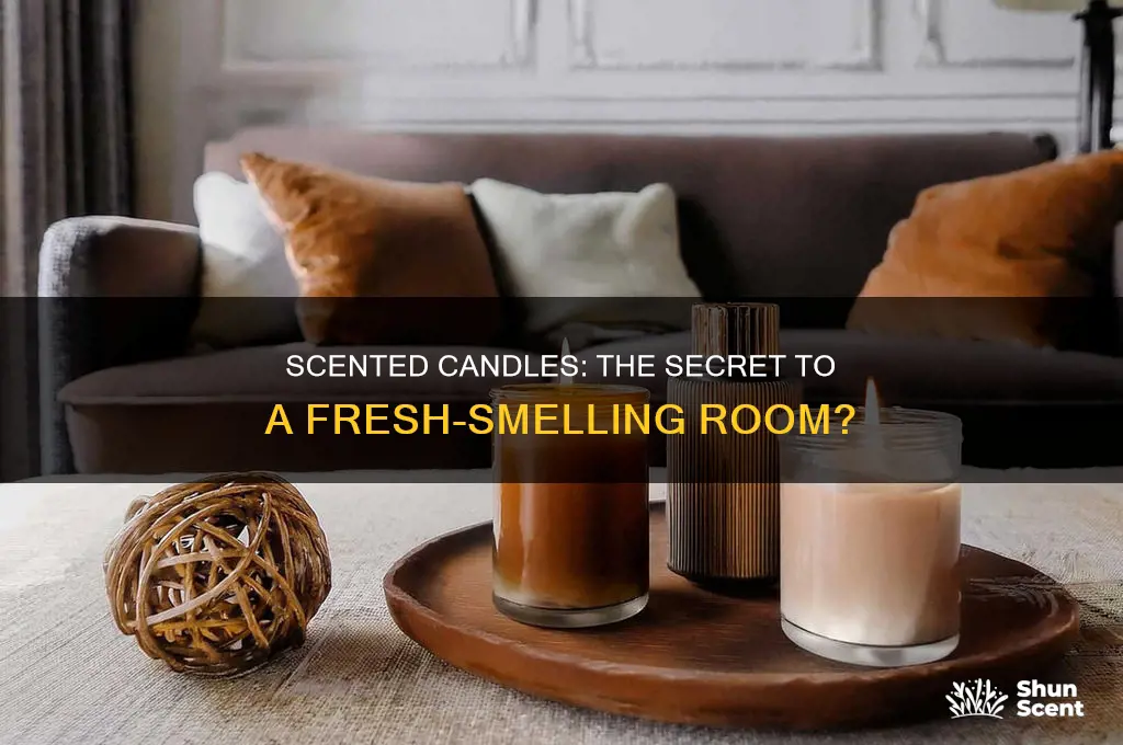 can scented candles help make your room smell good