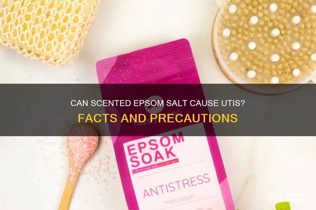 can scented epsom salt cause uti