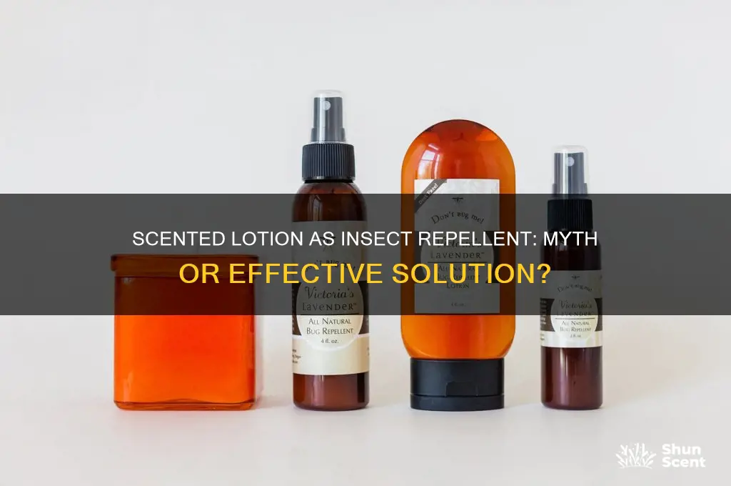 can scented lotion repel insects