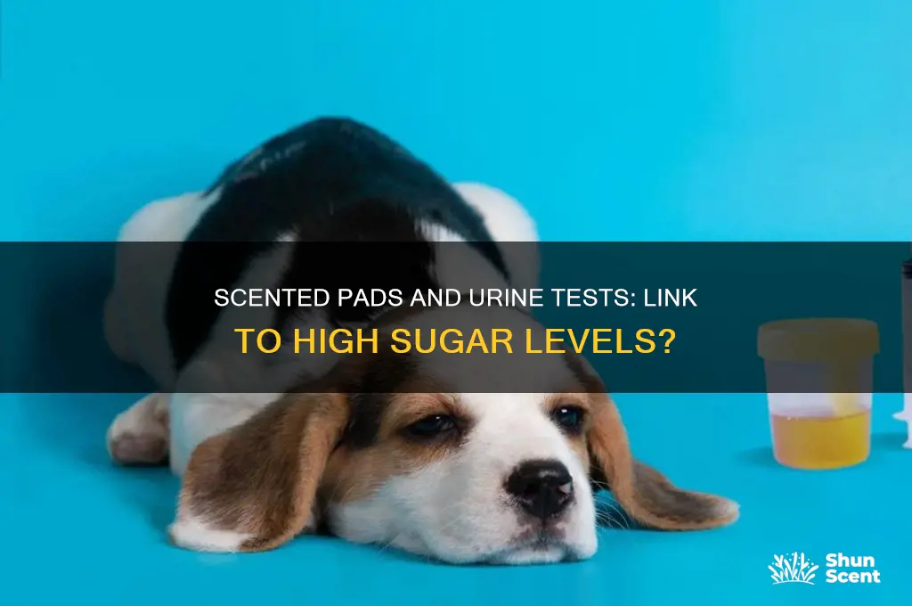 can scented pads cause high sugar in urine test