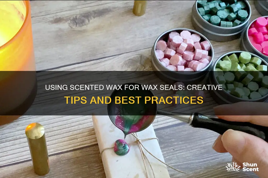 can scented wax be used for wax seals