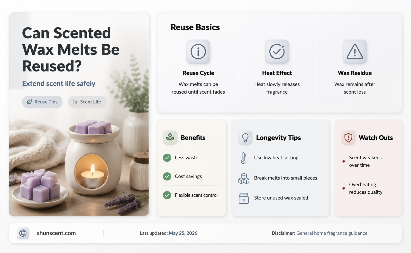 are scented wax melts reusable