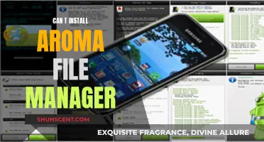 Troubleshooting Aroma File Manager Installation Issues