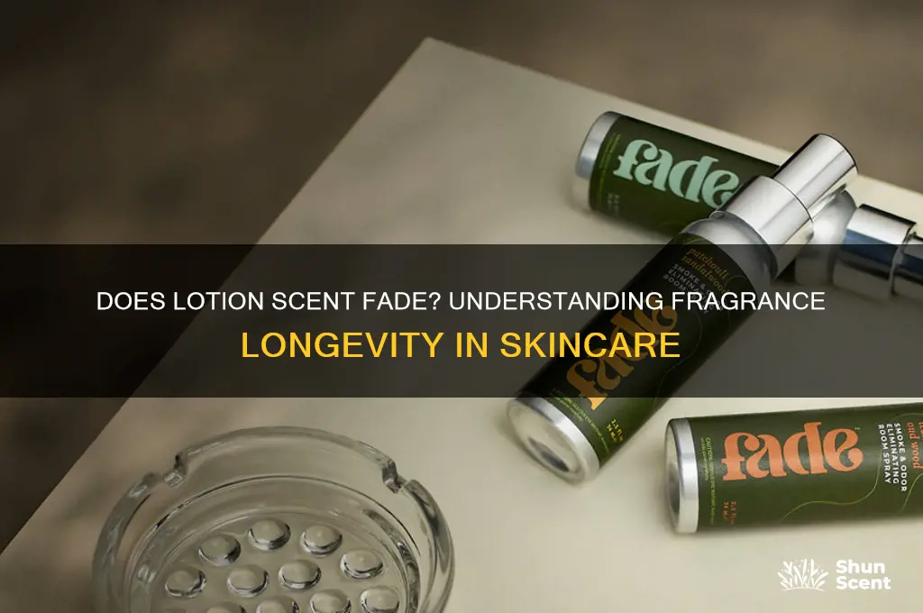 can the scent of lotion go away
