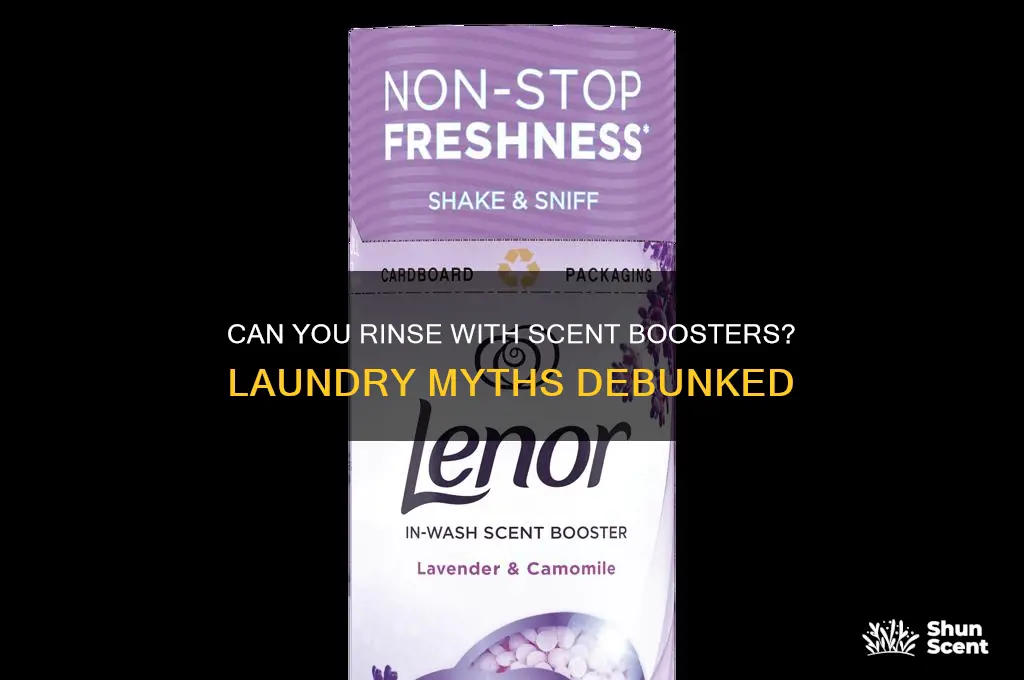 can u rinse with scent boosters