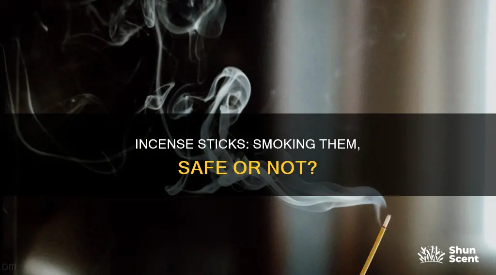 can u smoke incense stick