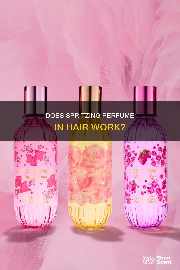 can u spray perfume in your hair