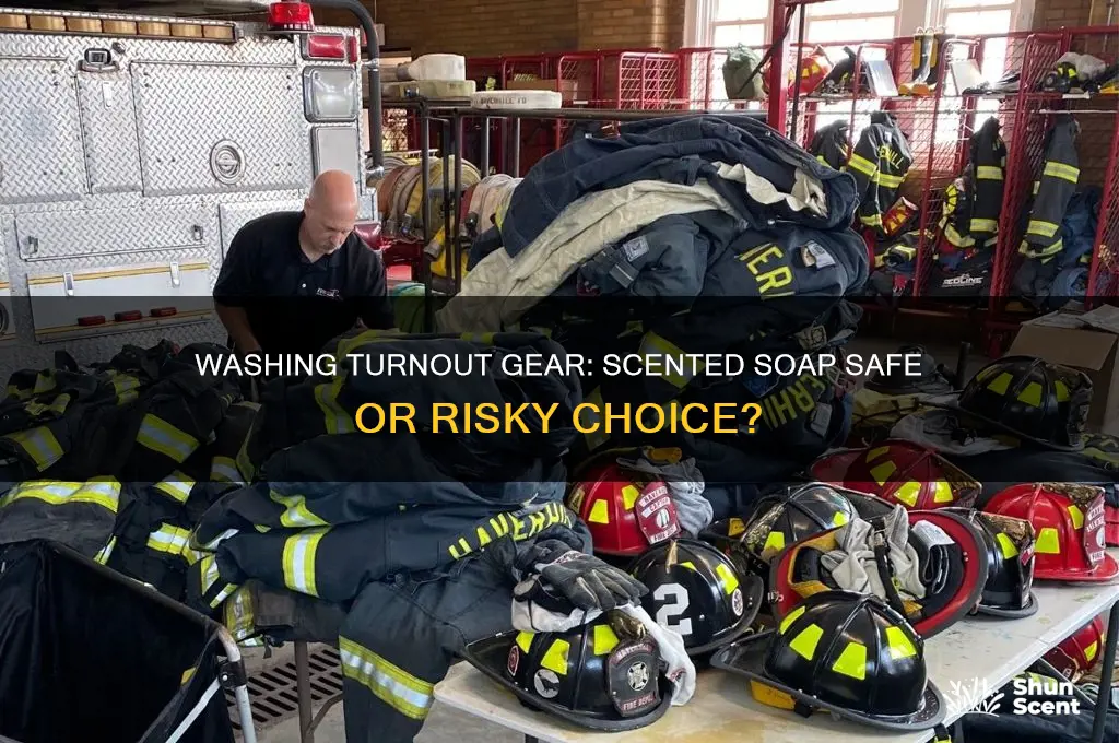 can u wash turn out gear in scented soap