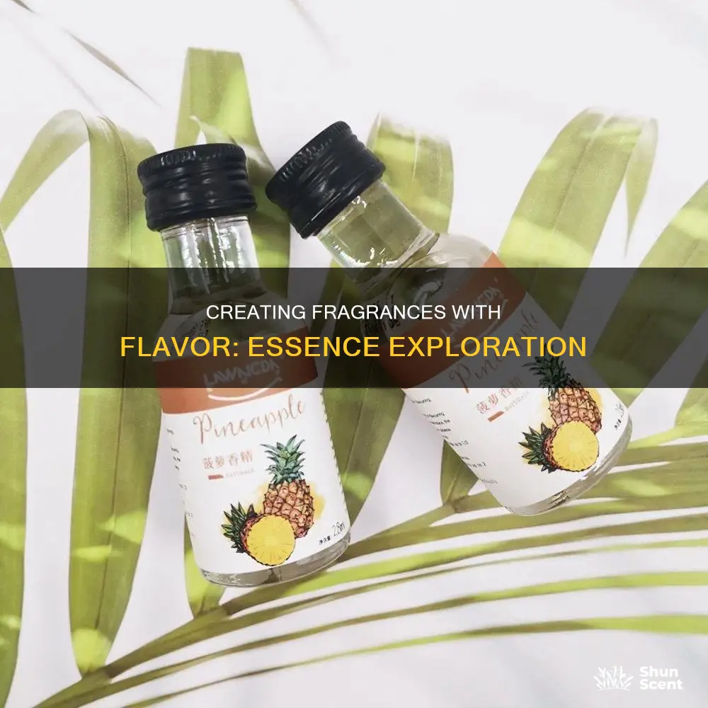 can use flavoring essence to make fragrance