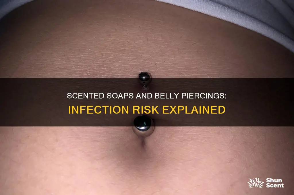 can using scented soap give your belly pearcing an infection