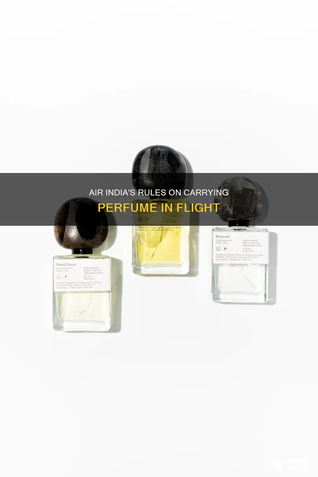 can we carry perfume in air india flight