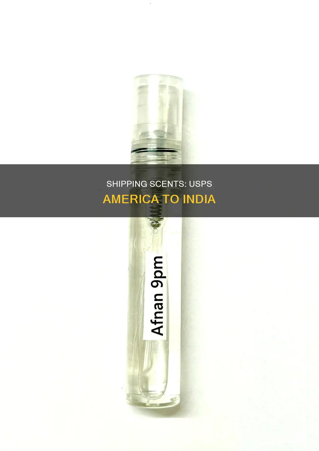 can we send perfume to india from usps america