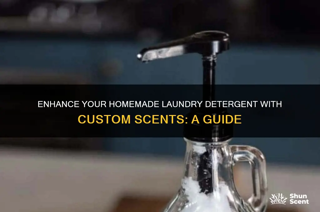 can you add scent to homemade laundry detergent