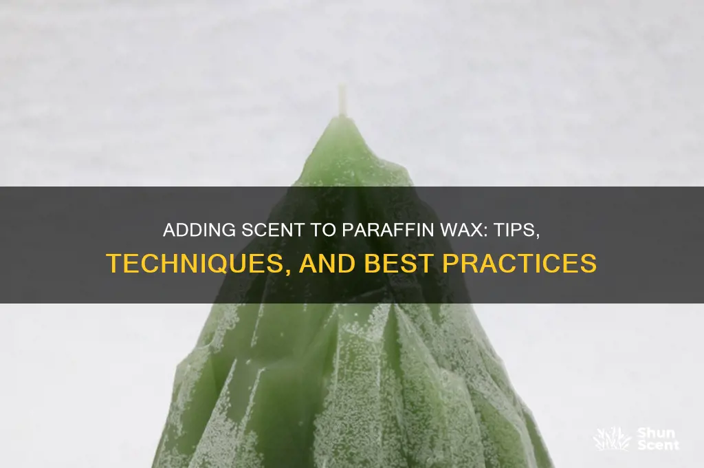 can you add scent to paraffin wax