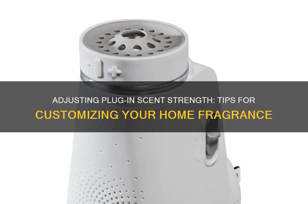 can you adjust scent on plug ins