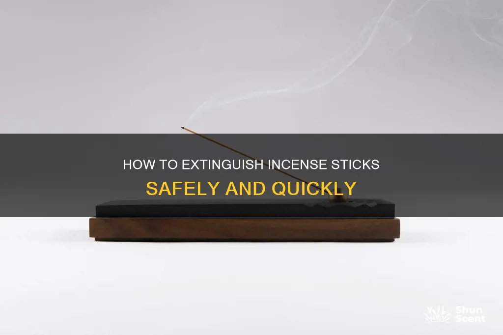 can you blow out incense