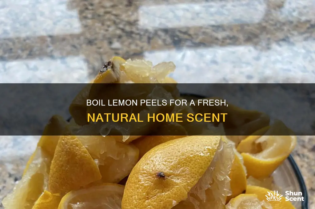 can you boil lemon peels for scent
