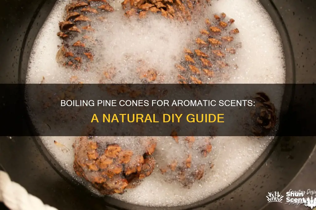 can you boil pine cones for scent