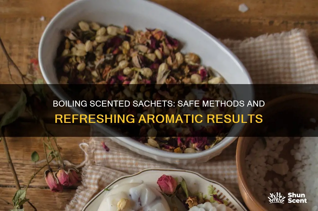 can you boil scented sachets